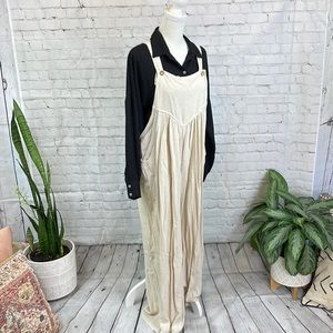 Linen overalls